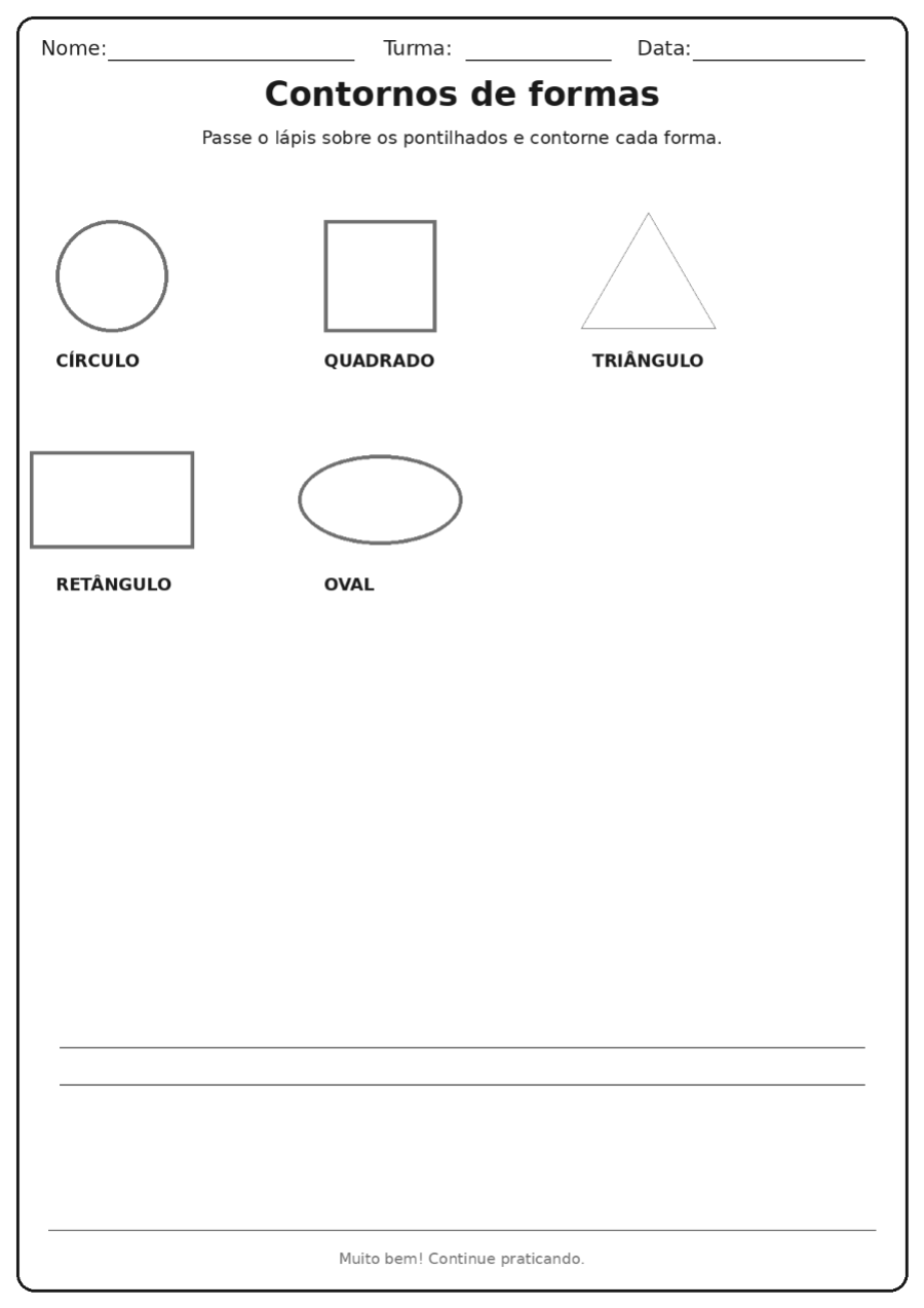 Contornos de formas